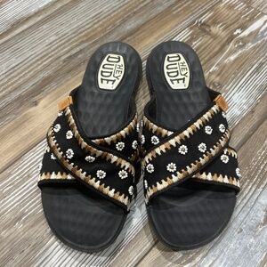 HeyDude Slide Sandals Size 9
